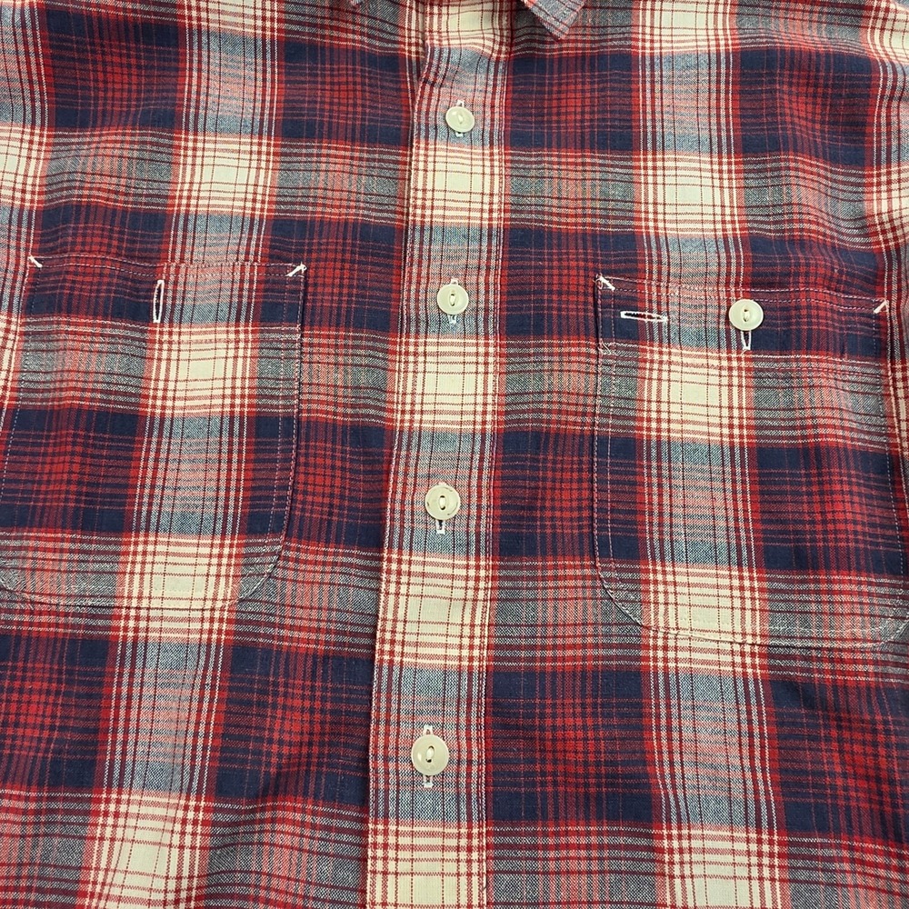 Polo Ralph Lauren US Naval Reserve Flannel Shirt Plaid Mens L - Picture 5 of 9